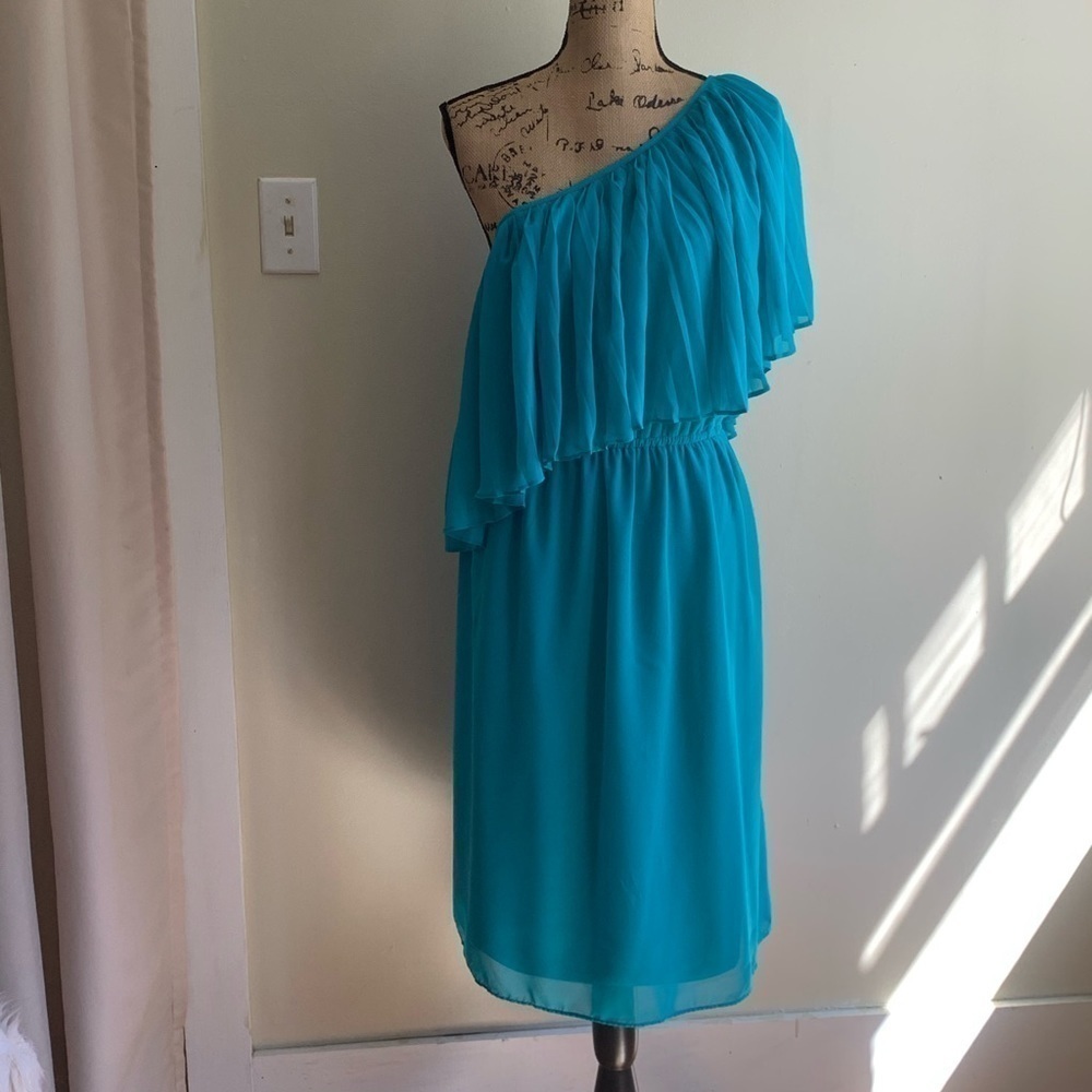 Lane Bryant one shoulder blue dress size 18/20